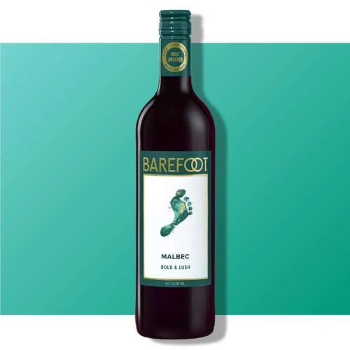 Barefoot Malbec 750 Ml front bottle