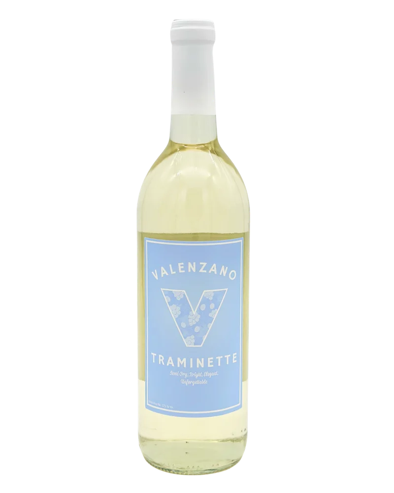 Valenzano Family Winery Shamong Traminette bottle