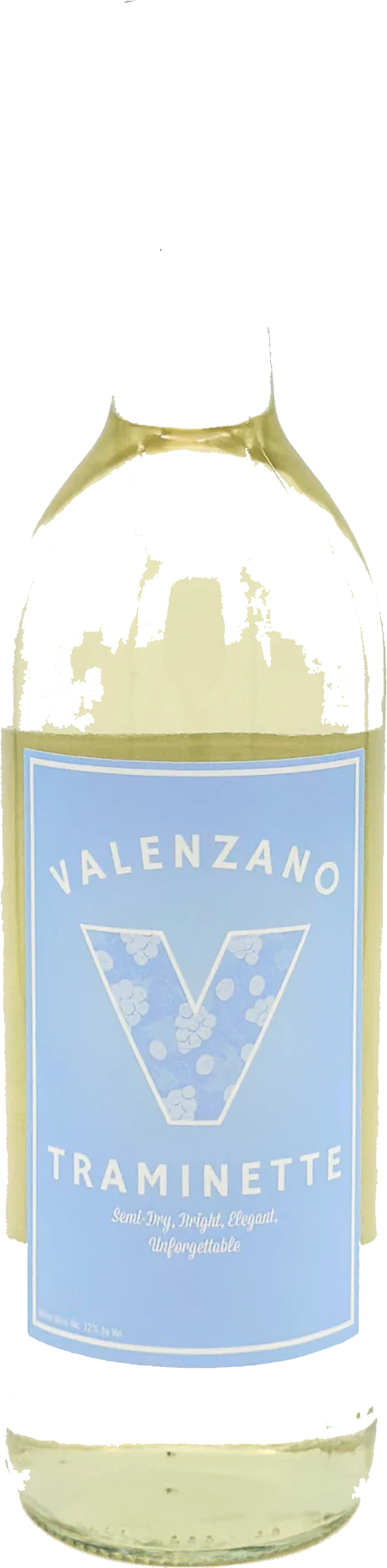Valenzano Family Winery Shamong Traminette bottle