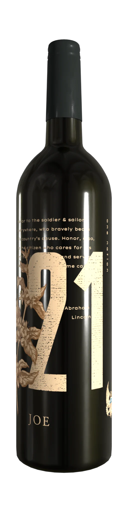Villari Vineyards One Nation 21% Joe Port bottle