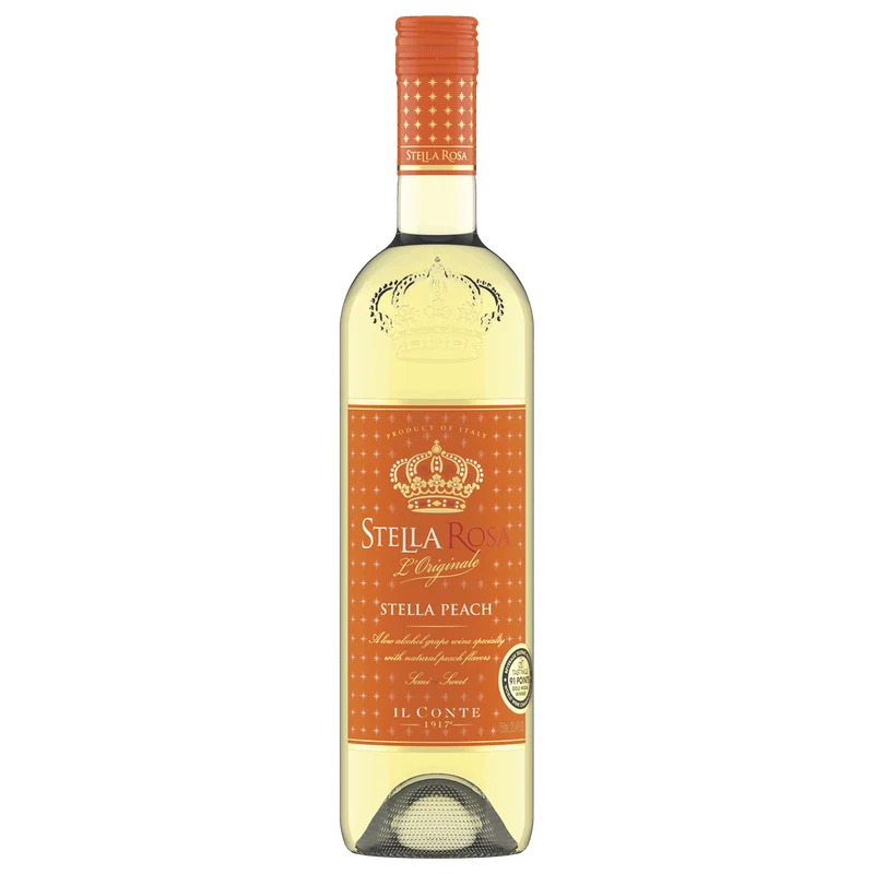 Stella Rosa / Riboli Family Wines Peach Moscato-based white wine with natural peach flavor bottle