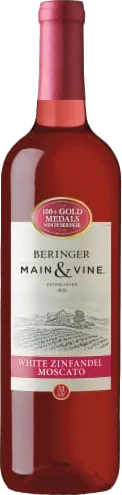 Beringer Main & Vine White Zinfandel Moscato bottle