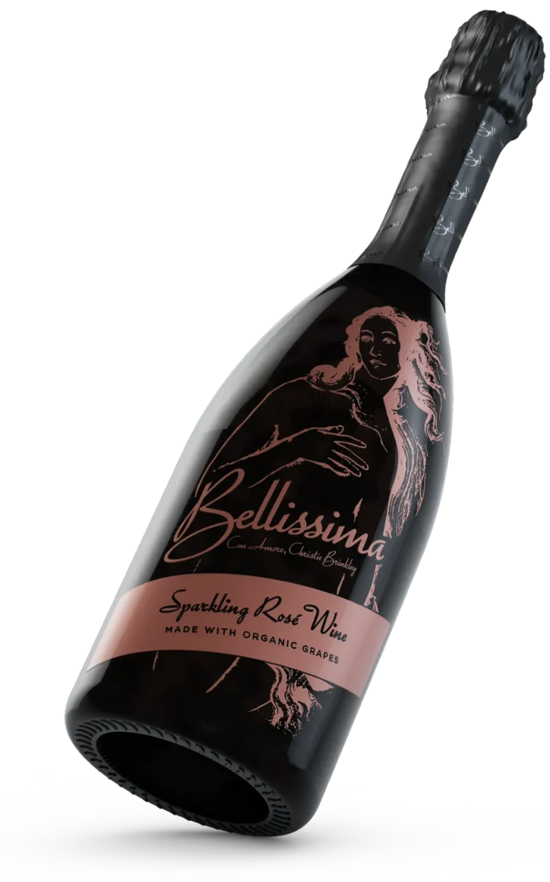 Bellissima Sparkling Rose 750 Ml bottle at an angle